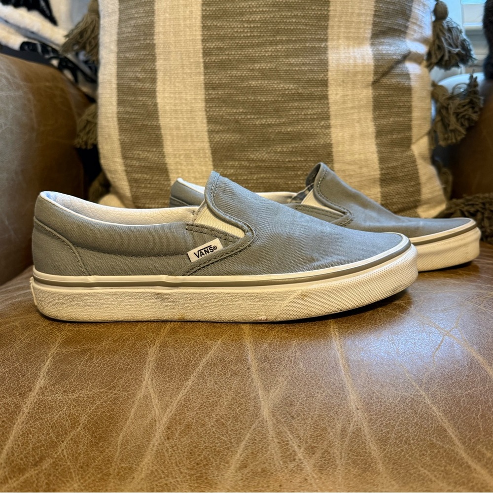 Vans Classic Gray Slip-On Shoes